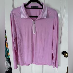 G/Fore Silky Featherweight top, Light Pink, Size L